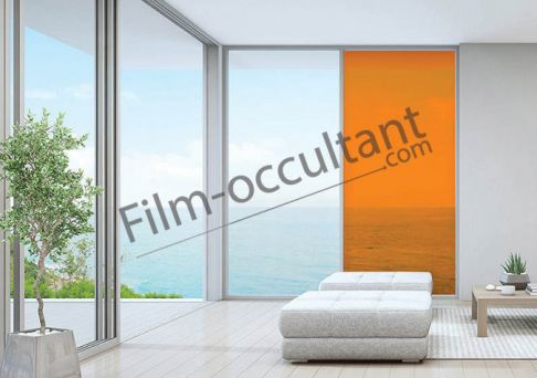 Film decoration adhésif couleur Orange transparent Film decoration adhésif couleur Orange transparent